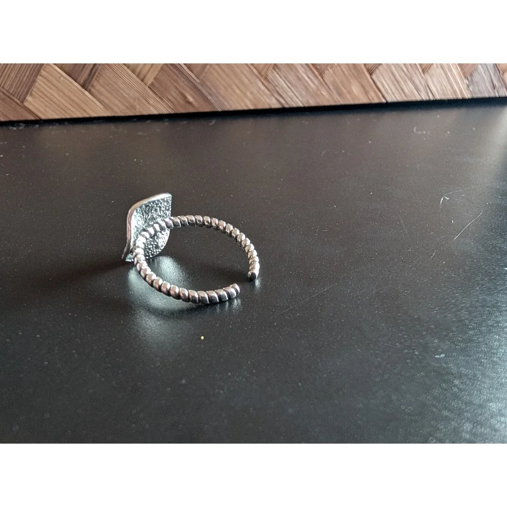 Size 7 Sterling Silver Tree of Life Coin Ring Adjustable 925 Twisted